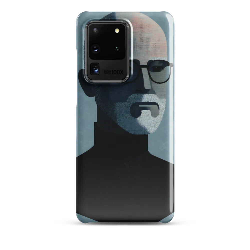 Minimalist Portrait of a Modern Man | Phone Case |  S20 Ultra | Snap Case | Glossy