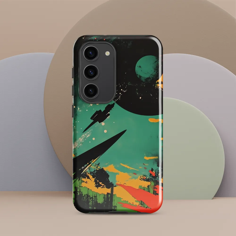 Journey Through the Cosmic Canvas | Phone Case |  S23 | Tough Case | Glossy