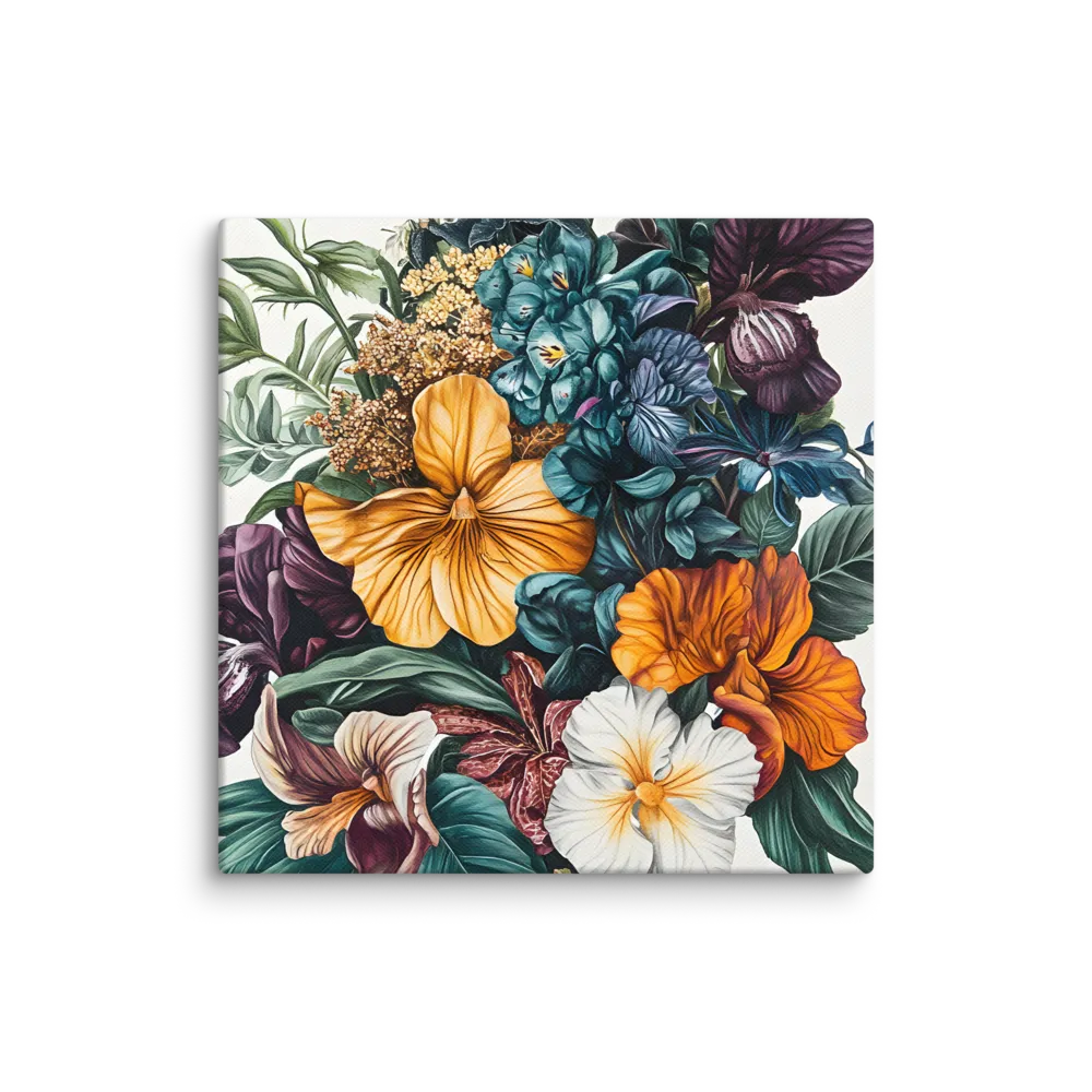 Floral Symphony | Canvas | 8″×8″