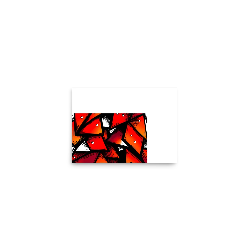 Dynamic Geometry of Red and Orange | Poster | 5″×7″