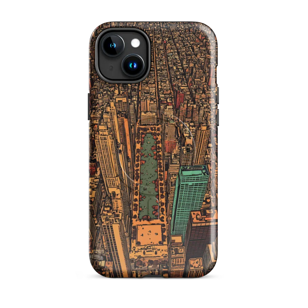 Urban Oasis: Aerial View of City Life
