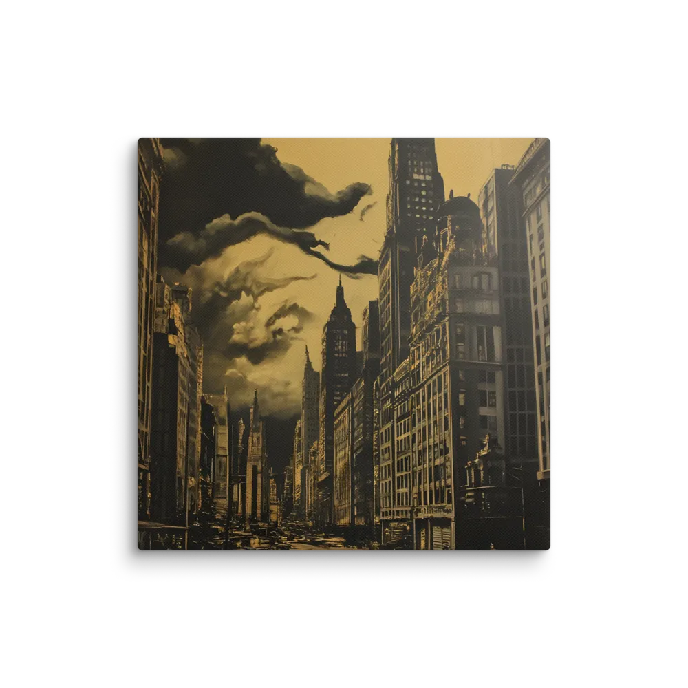 Echoes of a Forgotten Skyline | Canvas | 10″×10″