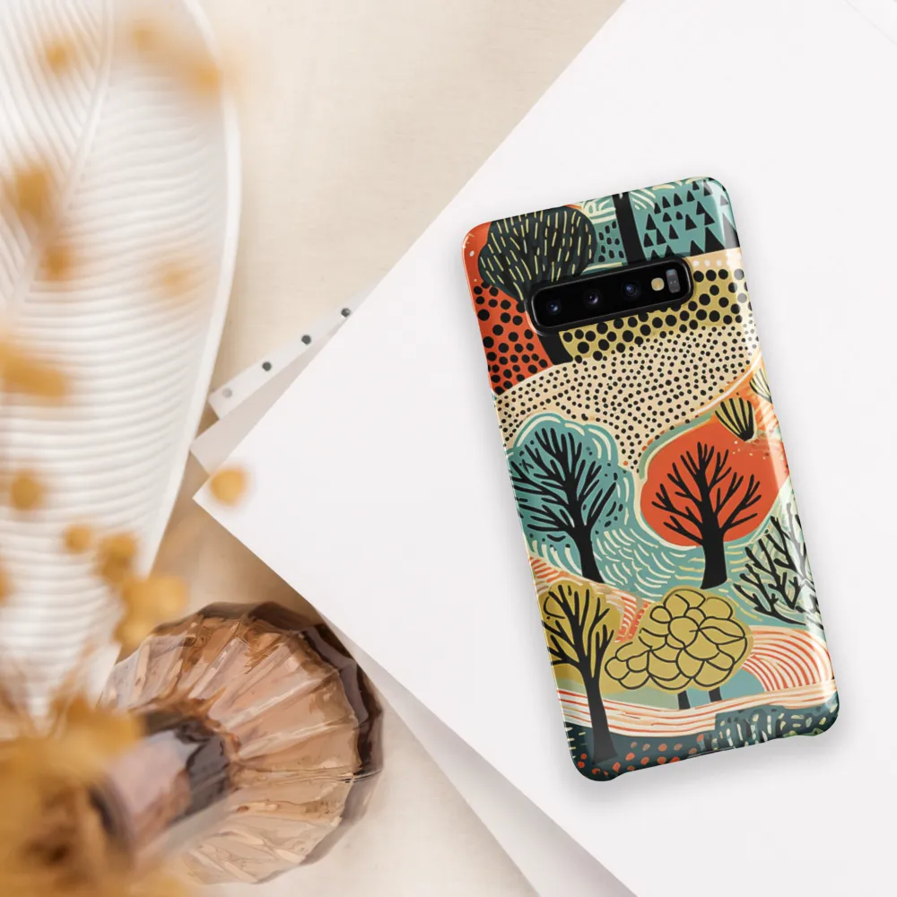 Whimsical Forest Patterns | Phone Case |  S10 Plus | Snap Case | Glossy