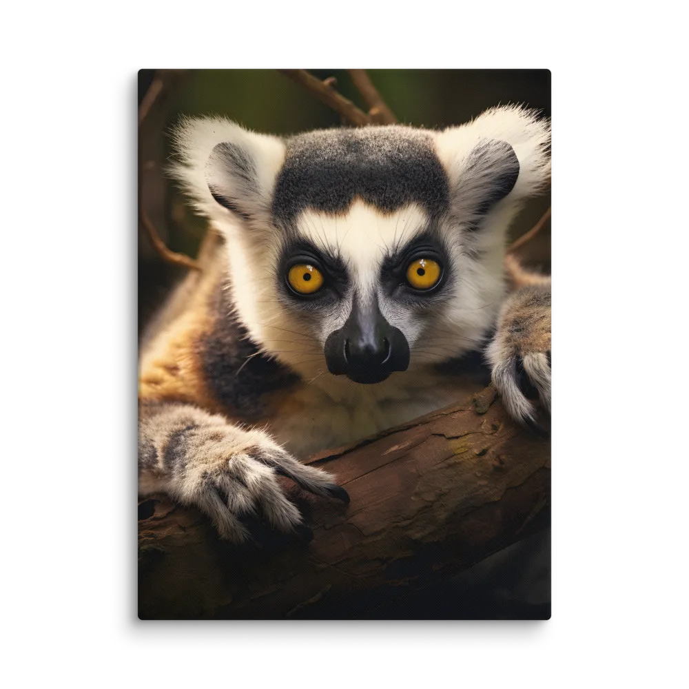 The Watchful Lemur | Canvas | 24″×32″