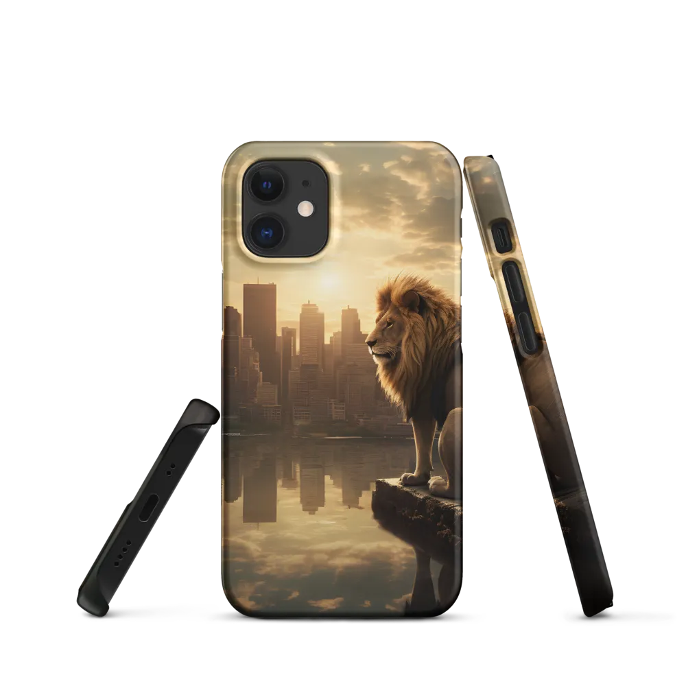 The Lion's Gaze Over the Urban Symphony