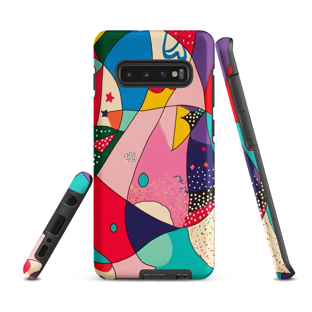 Playful Geometry in Color | Phone Case |  S10 Plus | Tough Case | Matte