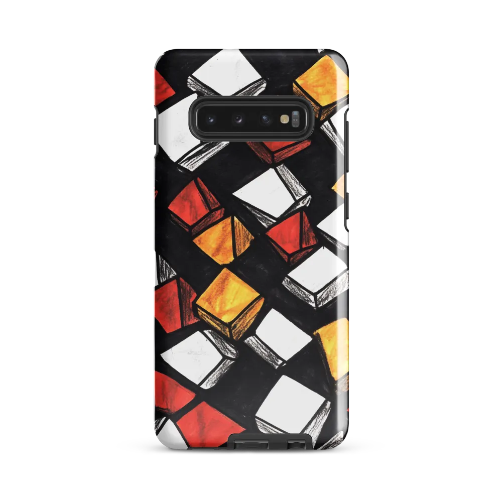 Dynamic Blocks | Phone Case |  S10 Plus | Tough Case | Glossy