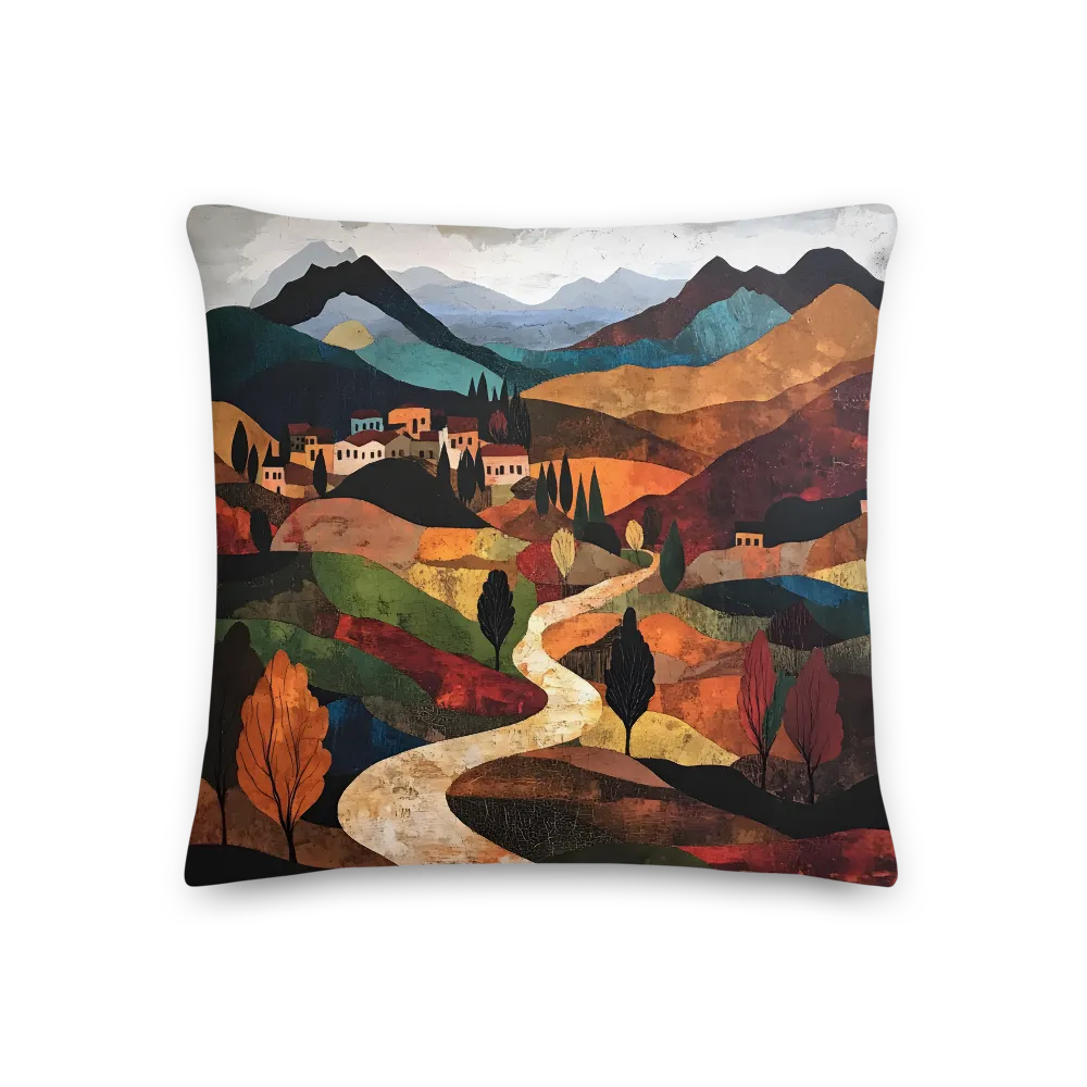 Harmony in Colorful Hills | Pillow | 18″×18″