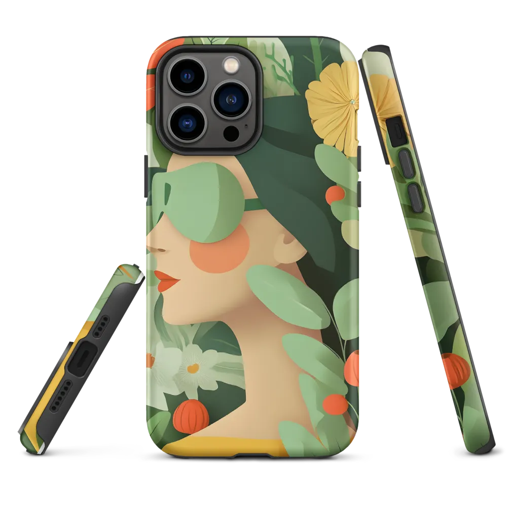 Nature's Serenity: A Modern Portrait | Phone Case |  13 Pro Max | Tough Case | Matte