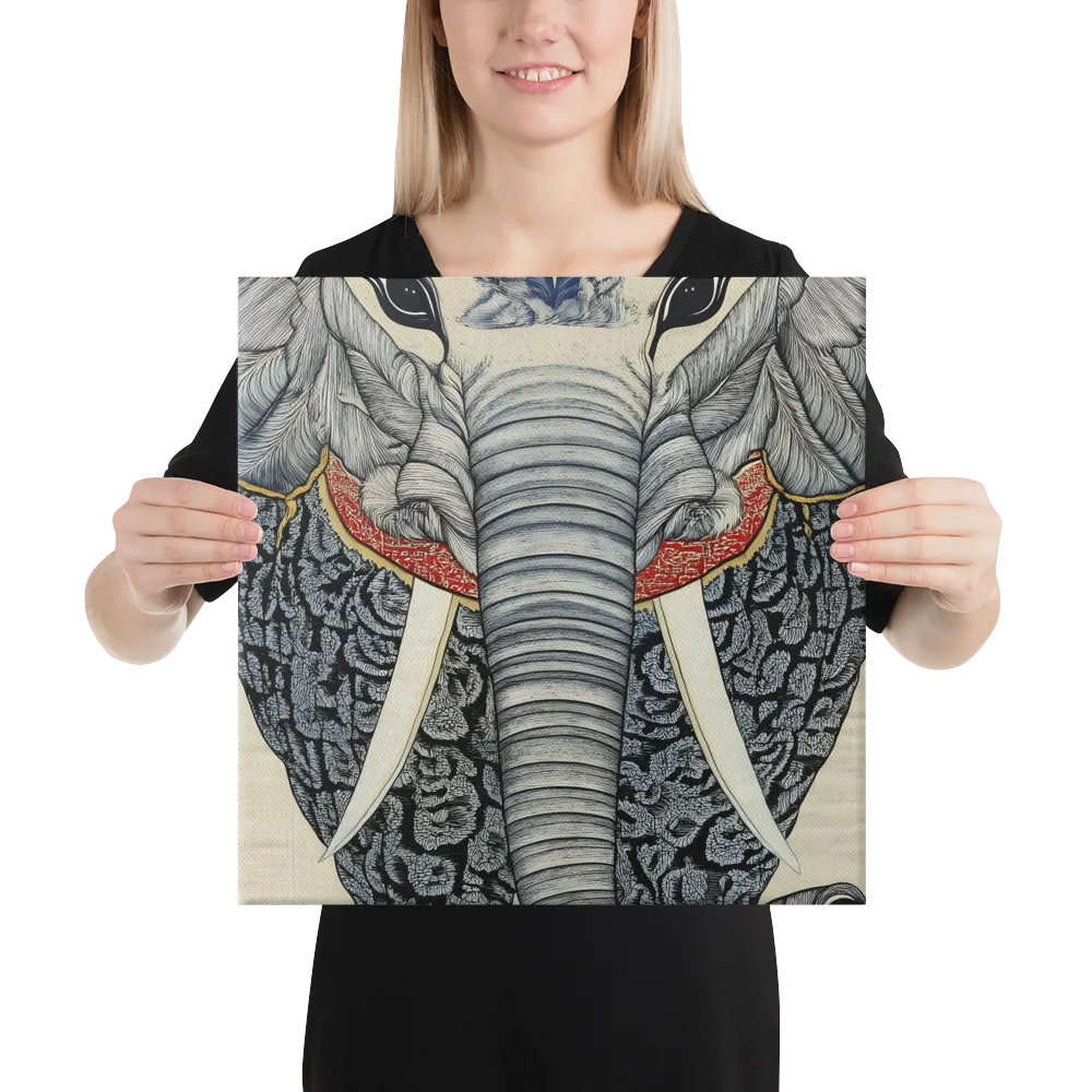 Majesty of the Elephant | Canvas | 16″×16″