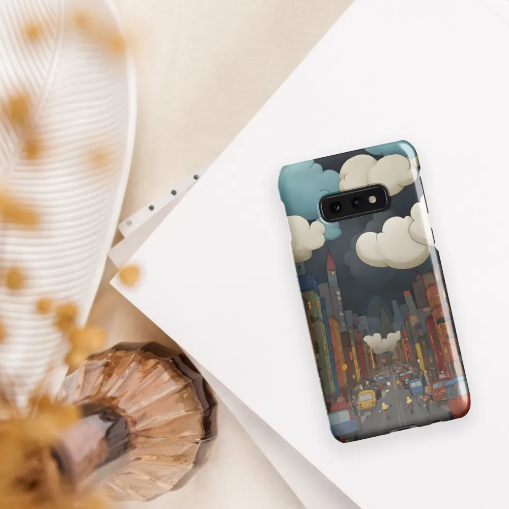 Urban Symphony: A City Awakens at Dusk | Phone Case |  S10e | Snap Case | Glossy