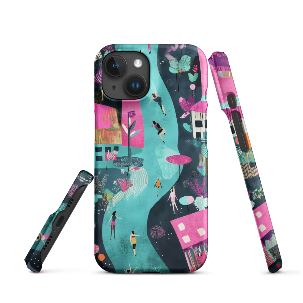Whimsical Journey Through a Vibrant Landscape | Phone Case |  15 | Snap Case | Matte