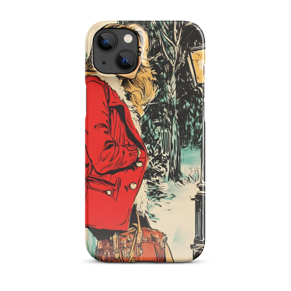 Winter Glamour in Red | Phone Case |  14 Plus | Snap Case | Glossy