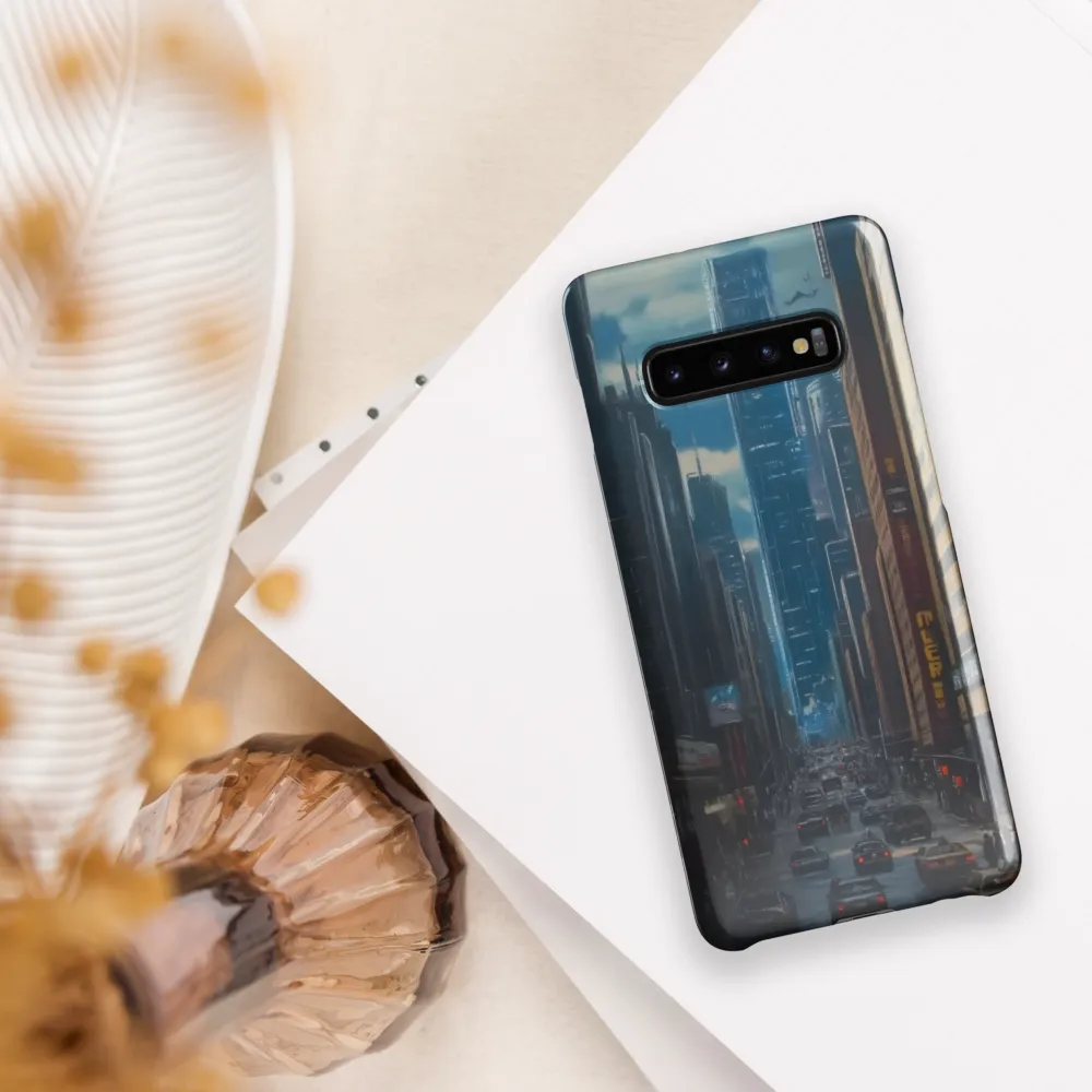 Urban Symphony: A Cityscape Reverie | Phone Case |  S10 Plus | Snap Case | Glossy