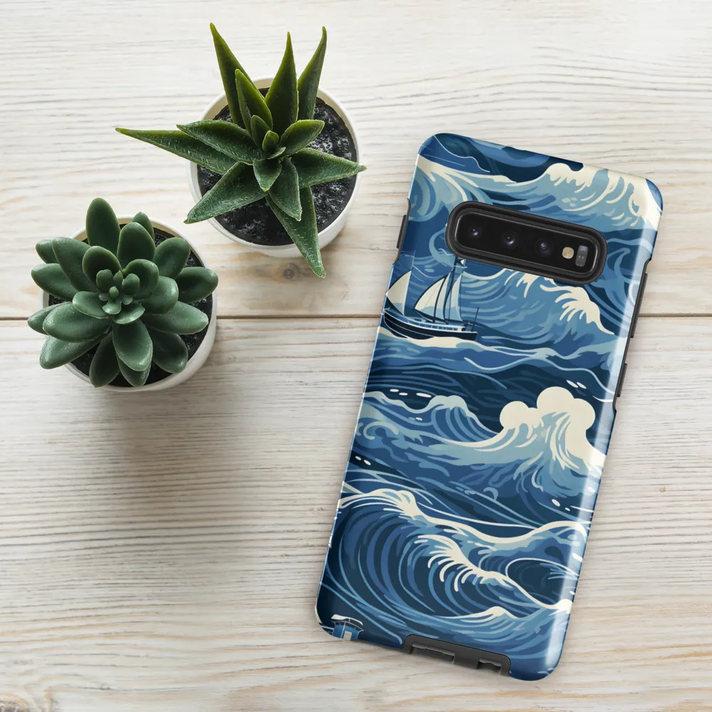 Nautical Dreams: Waves of Adventure | Phone Case |  S10 Plus | Tough Case | Glossy