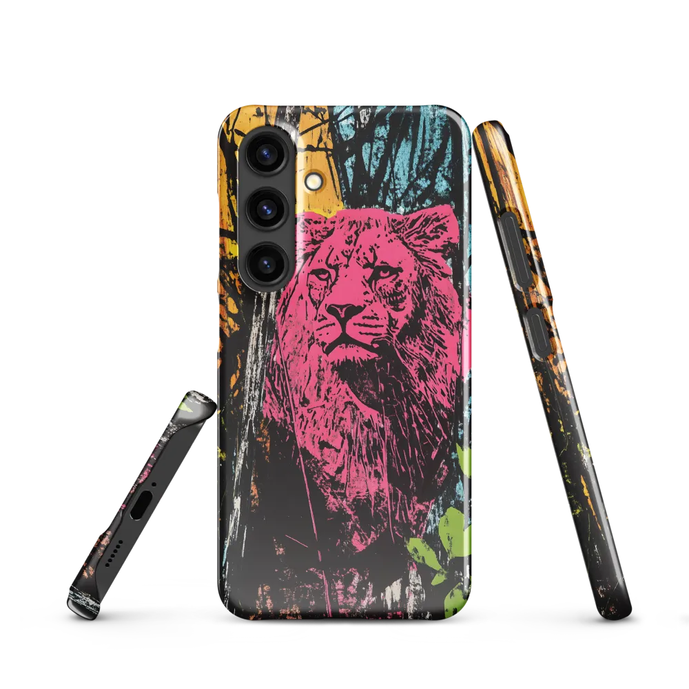 Fierce Vibrance: The Pink Lion