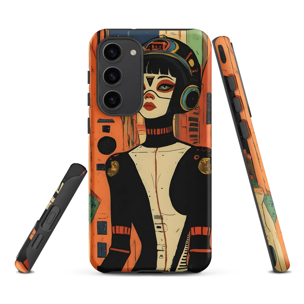 Futuristic Portrait of a Woman | Phone Case |  S23 Plus | Tough Case | Matte