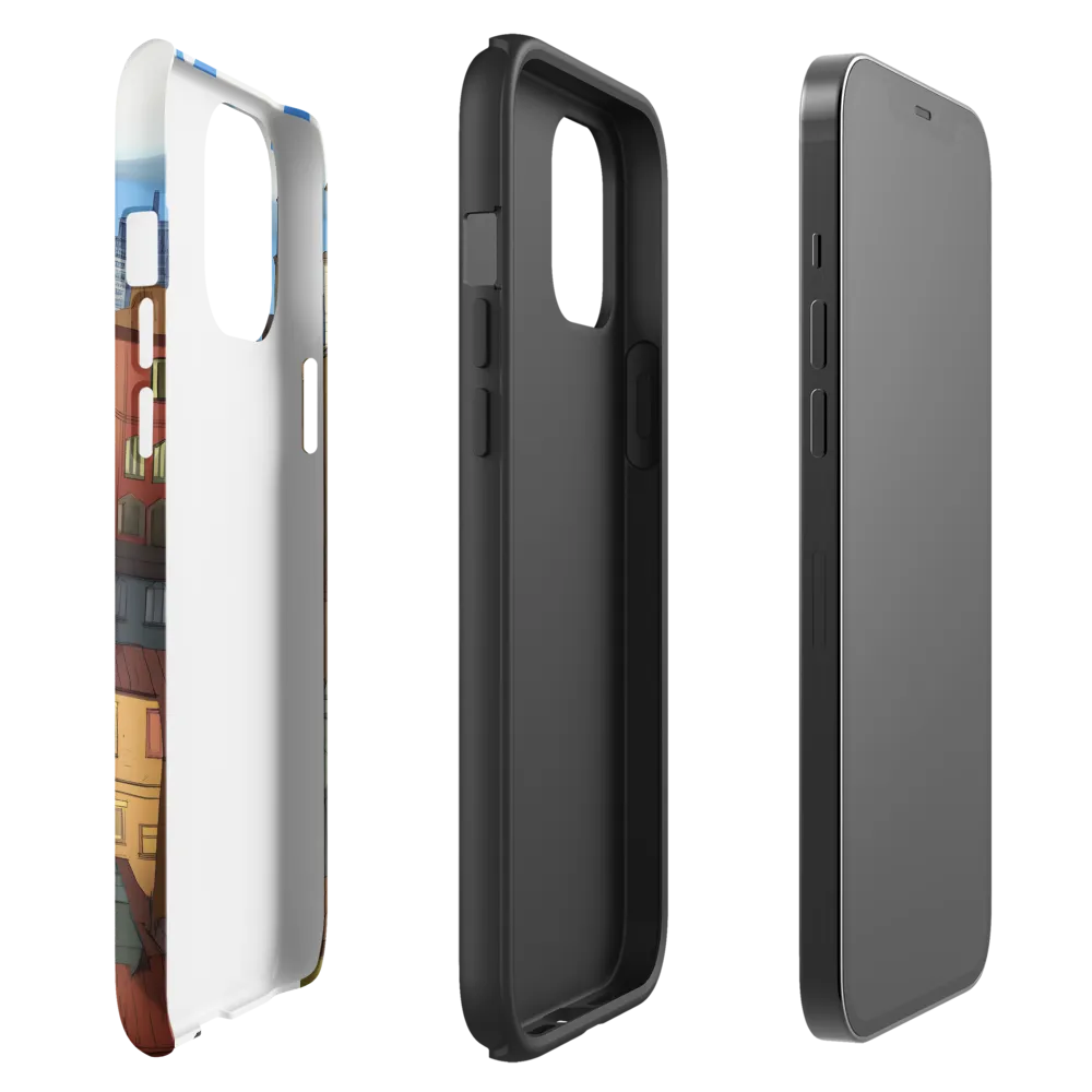 Urban Symphony: A Colorful Cityscape | Phone Case |  12 Pro Max | Tough Case | Matte