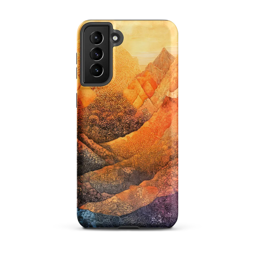 Serene Peaks of Color