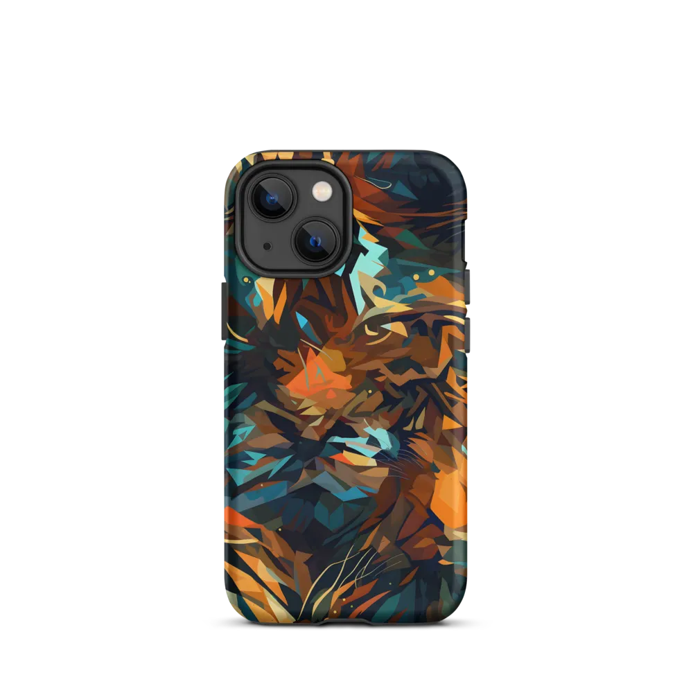 Wild Symphony: Abstract Tigers | Phone Case |  13 mini | Tough Case | Matte