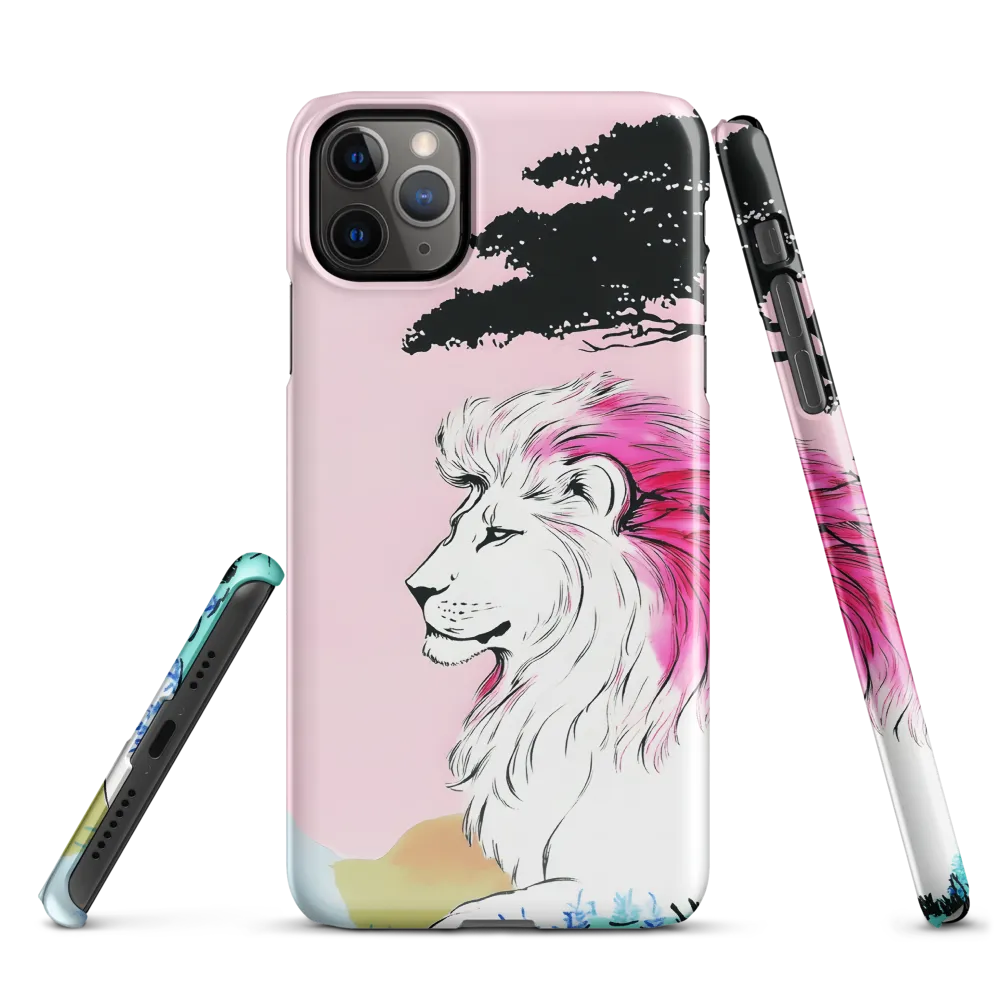 Serene Majesty: A Lion's Profile | Phone Case |  11 Pro Max | Snap Case | Glossy