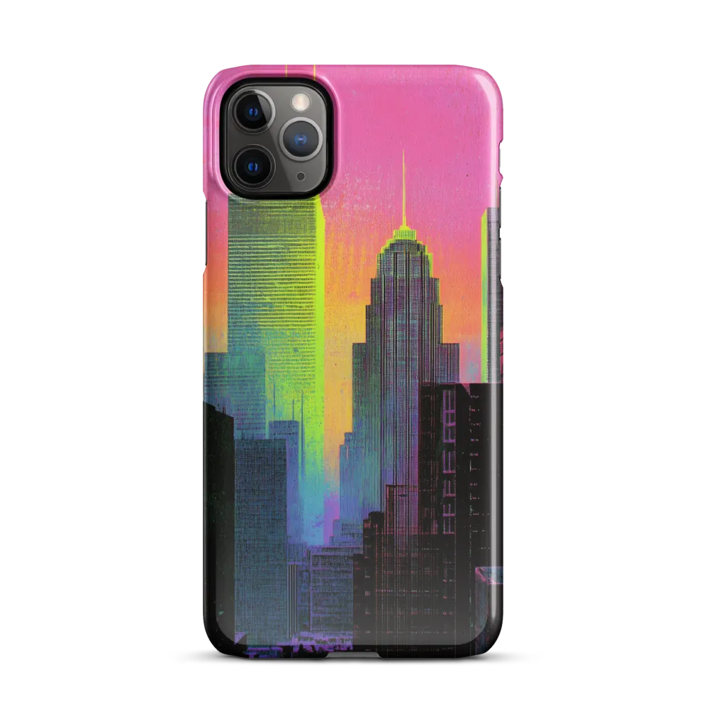 Neon Dreamscape: A Synthwave City | Phone Case |  11 Pro Max | Snap Case | Glossy