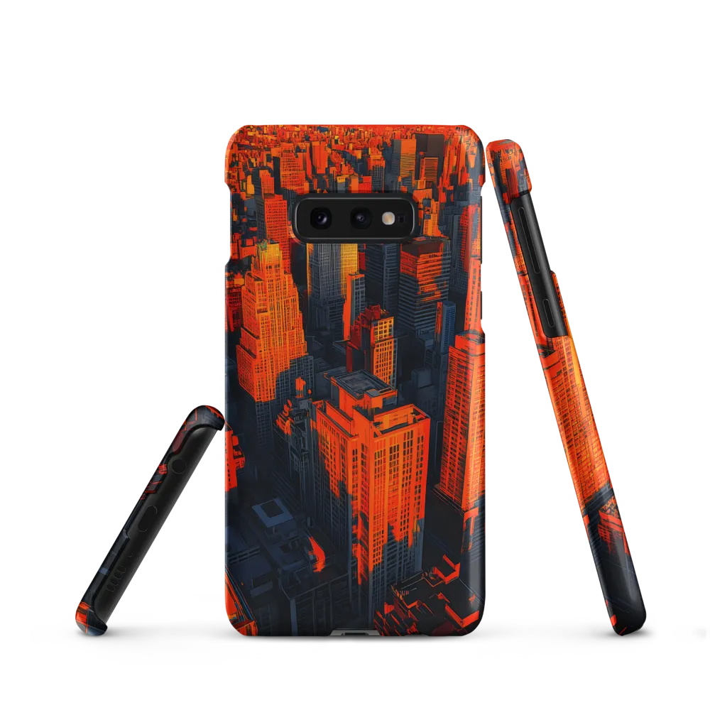 Urban Dawn: A Digital Ode to Skyscrapers | Phone Case |  S10e | Snap Case | Matte