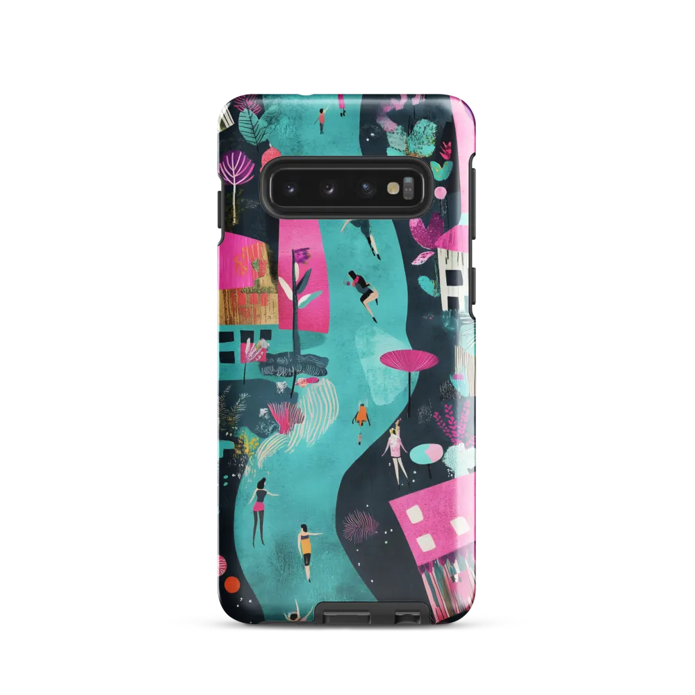 Whimsical Journey Through a Vibrant Landscape | Phone Case |  S10 | Tough Case | Glossy