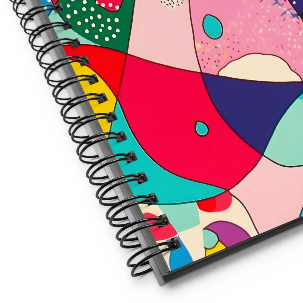 Playful Geometry in Color | Spiral Notebook