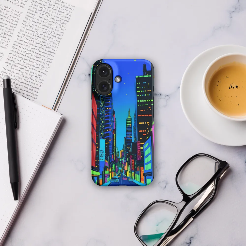 Neon Dreamscape: A Futuristic City at Dusk