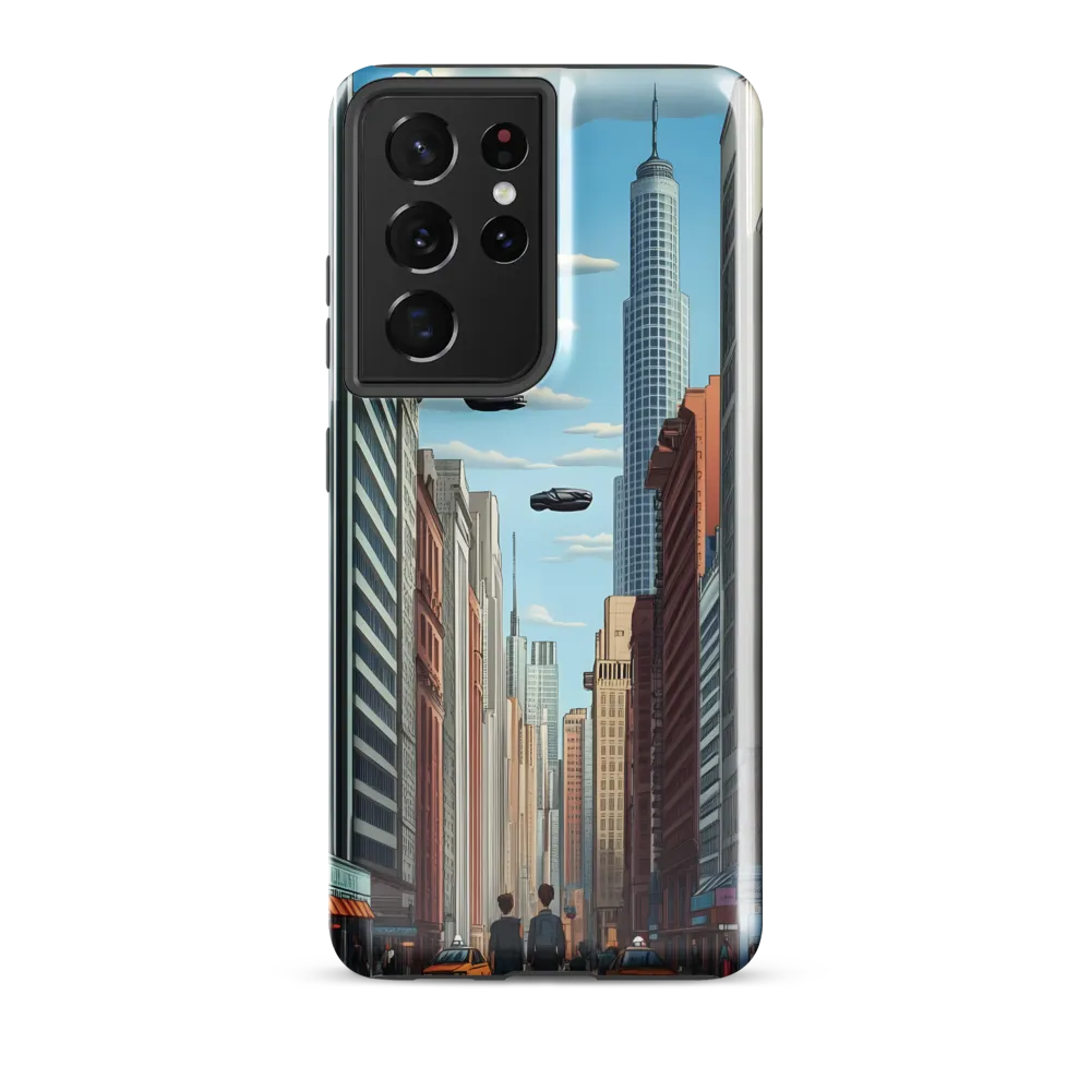 Futuristic Stroll through the Urban Skyline