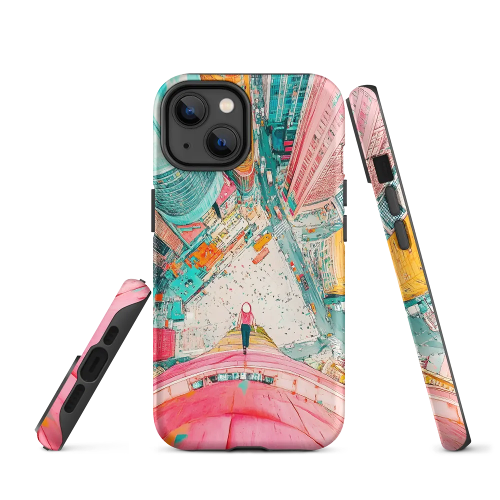 Vertical Horizons: A Surreal Cityscape Adventure | Phone Case |  14 | Tough Case | Matte