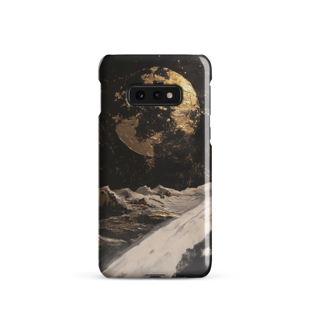 Gilded Moon Over Lunar Plain