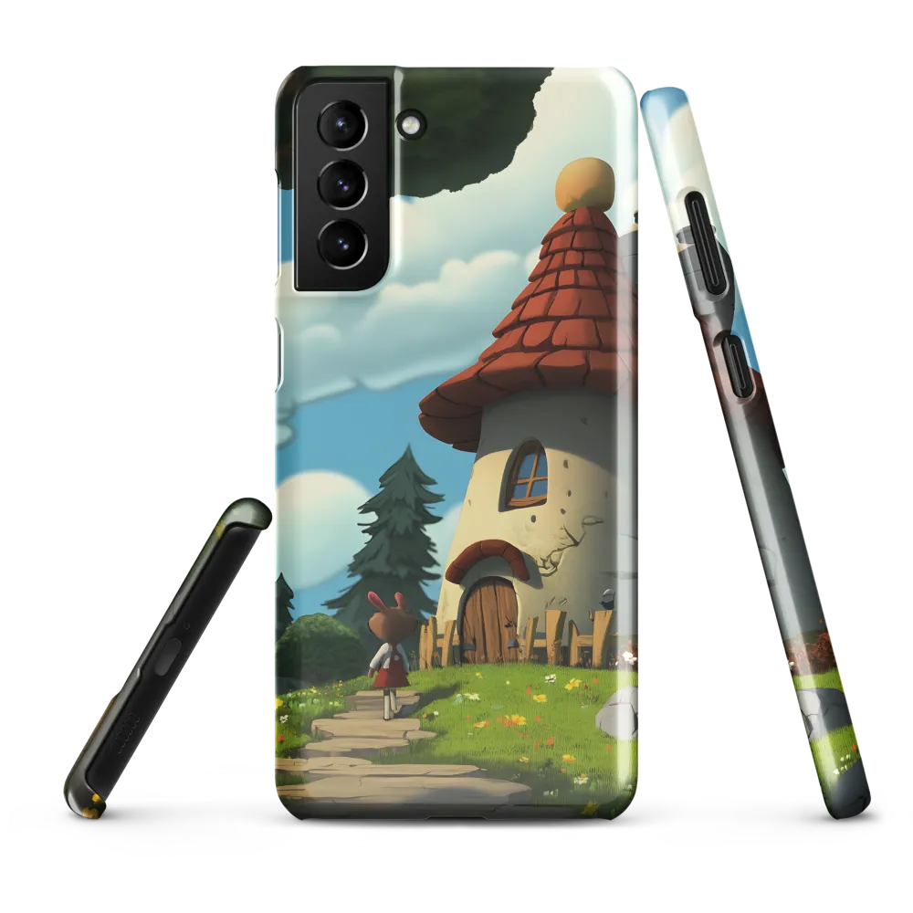 Whimsical Cottage in a Serene Landscape | Phone Case |  S21 Plus | Snap Case | Glossy