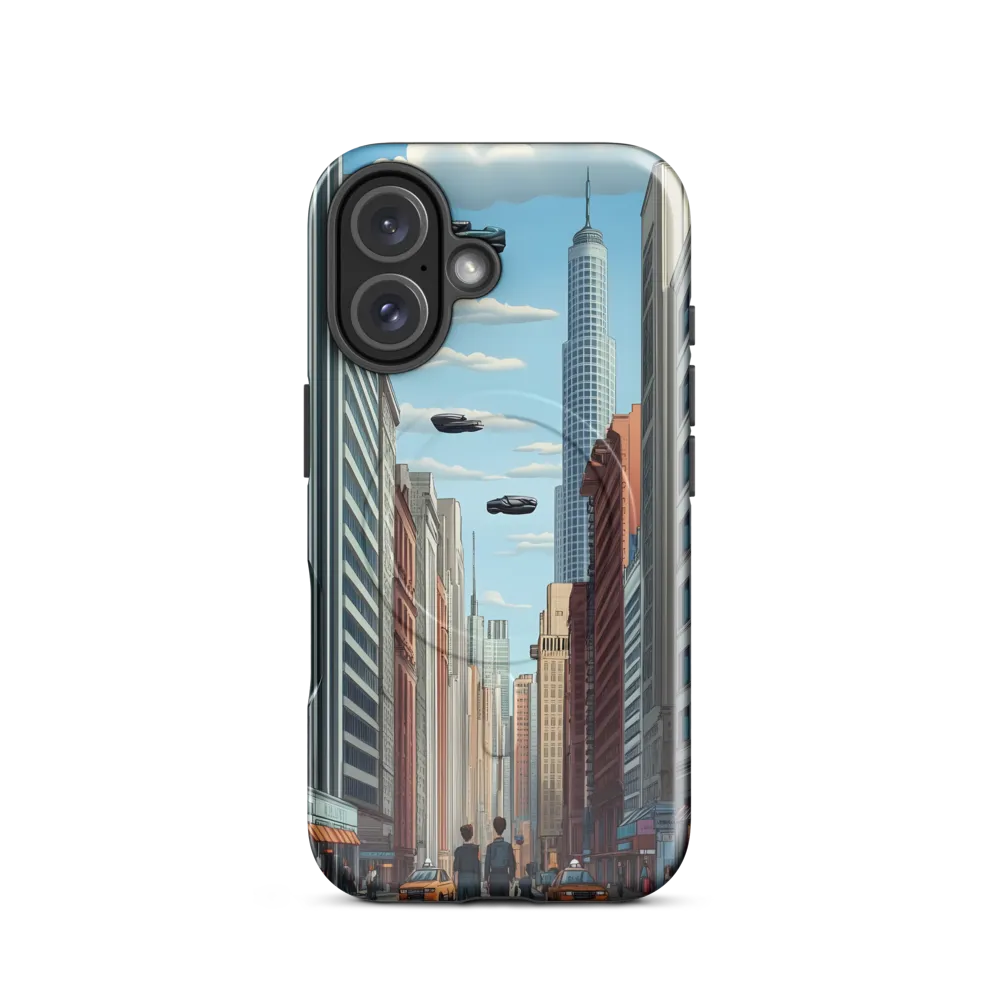 Futuristic Stroll through the Urban Skyline