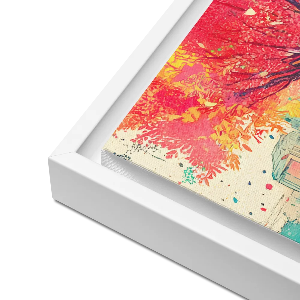 Whispers of Urban Dreams | Canvas with White Frame | 16″×20″