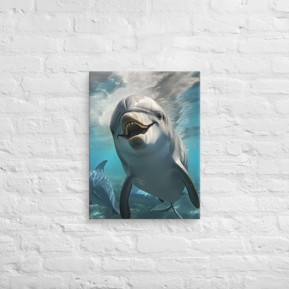 Beneath the Waves: A Dolphin's Dance