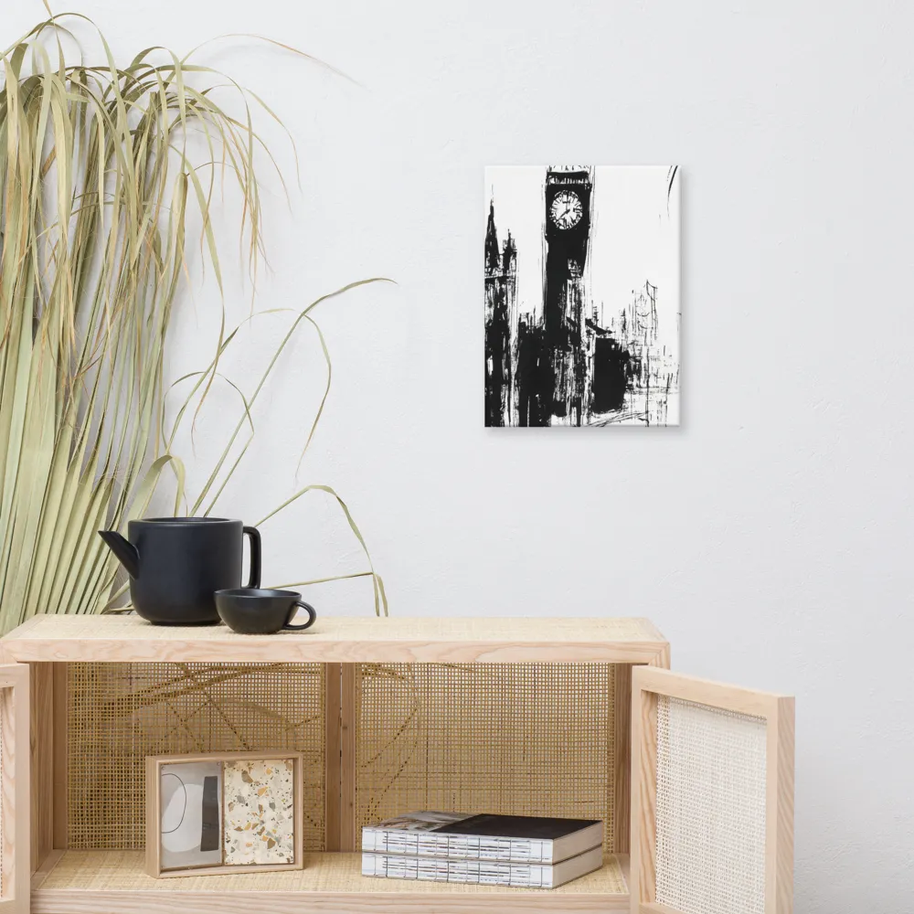 Clock Tower in Motion | Canvas | 12″×16″