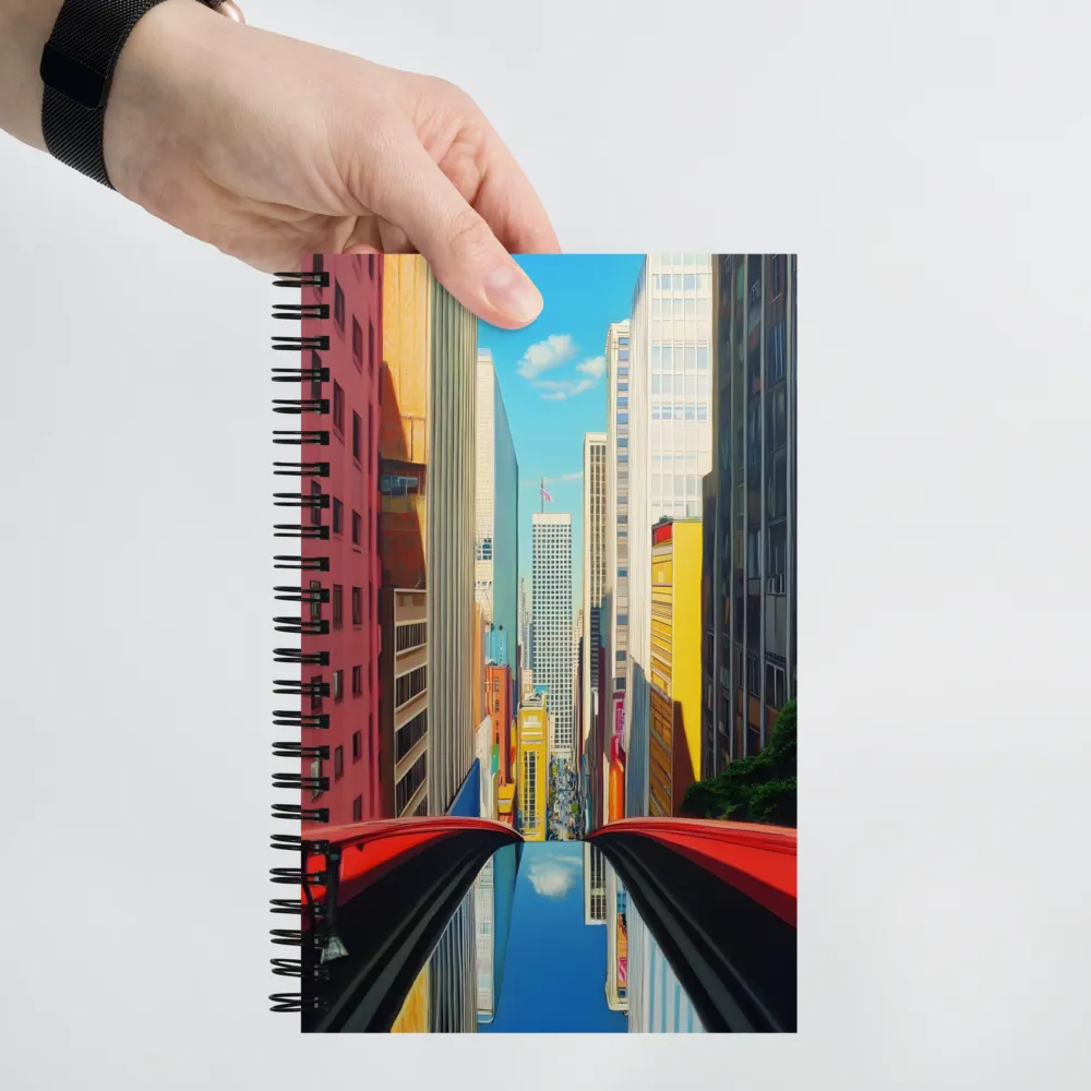 Urban Symphony: A Hyperrealistic Perspective | Spiral Notebook