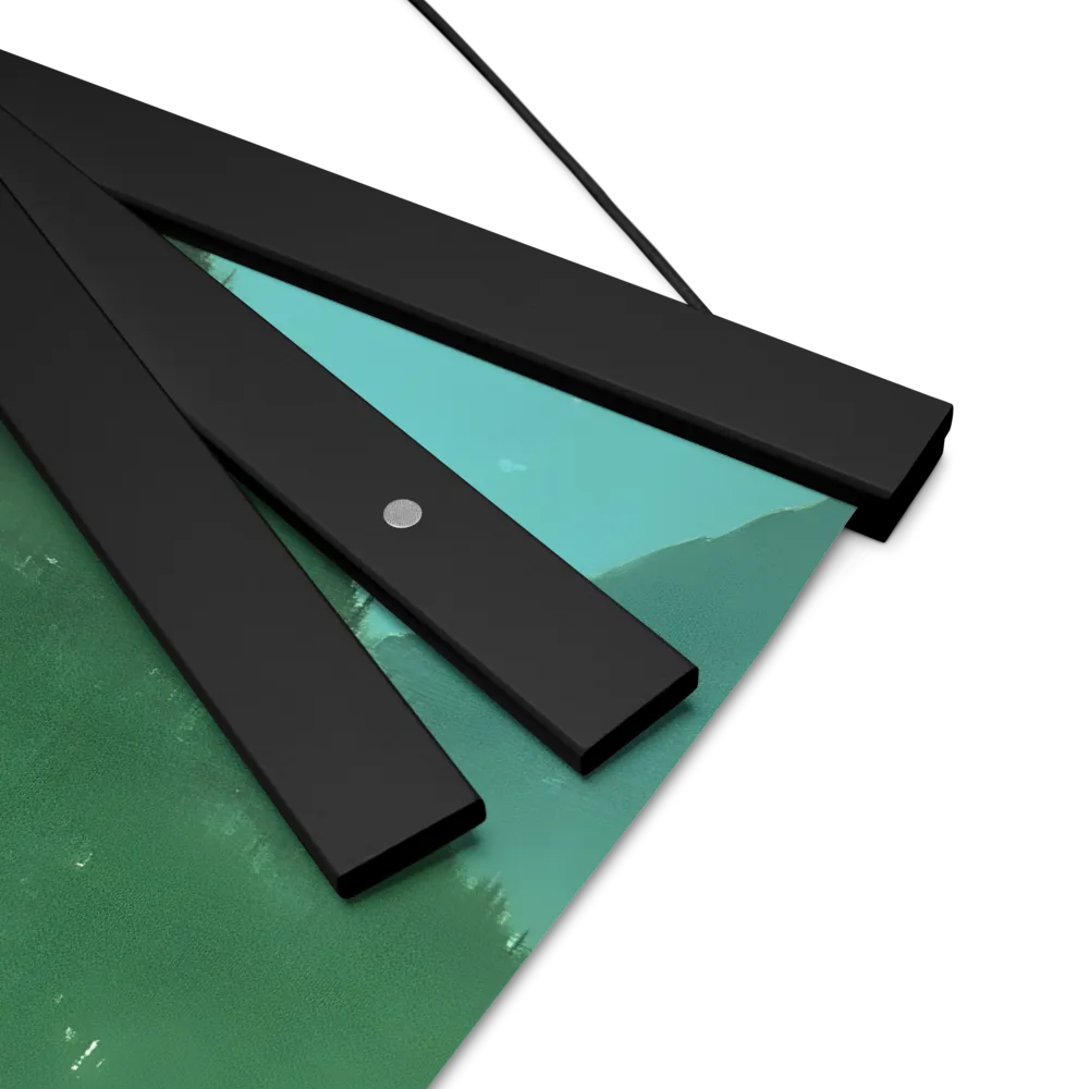 Reflections of Tranquility | Poster With Black Wood Hanger | 12″×12″