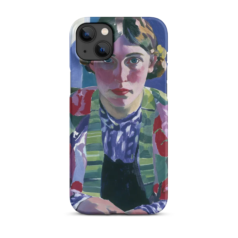 Vibrant Gaze: A Modernist Portrait