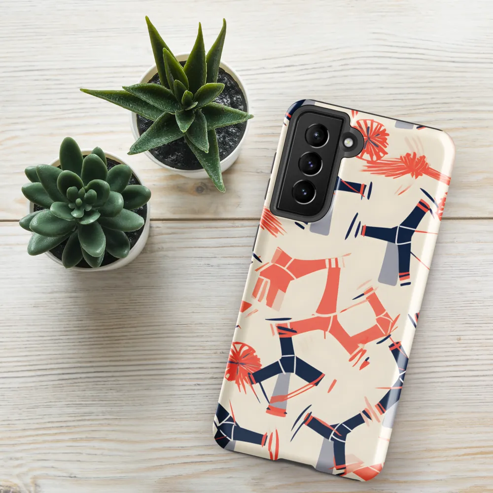Whimsical Patterns of Nature and Femininity | Phone Case |  S21 FE | Tough Case | Glossy
