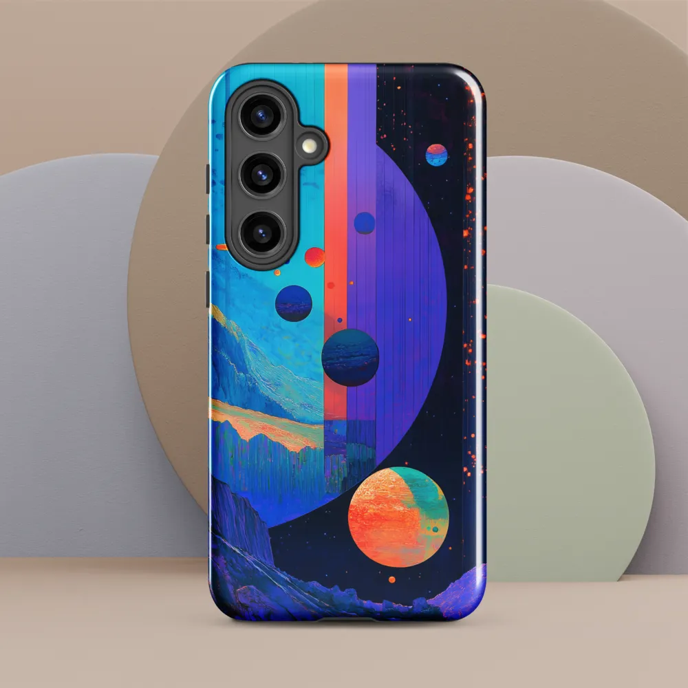Celestial Harmony: A Surreal Exploration of Space | Phone Case |  S24 Plus | Tough Case | Glossy