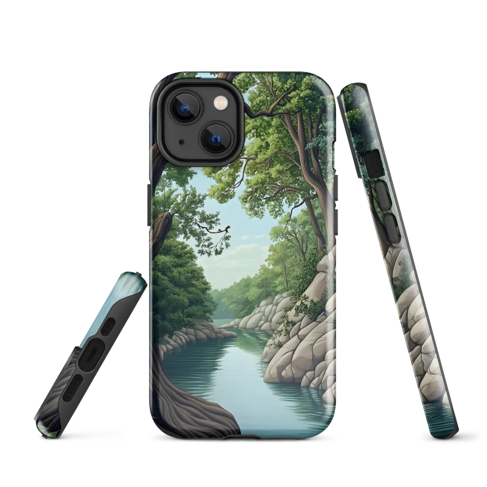 Tranquil Reflections: A Serene River Landscape