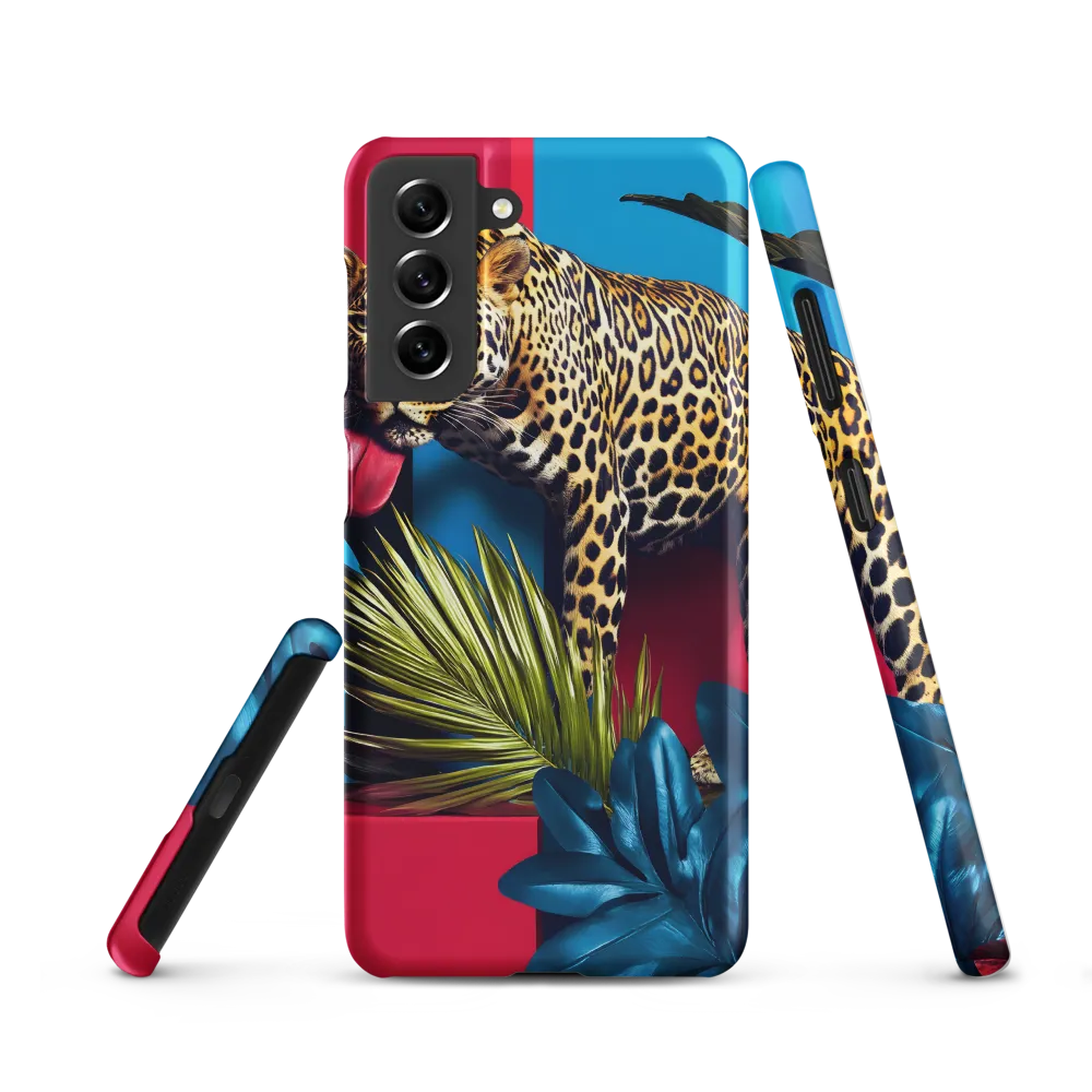 Playful Leopard in Vibrant Paradise
