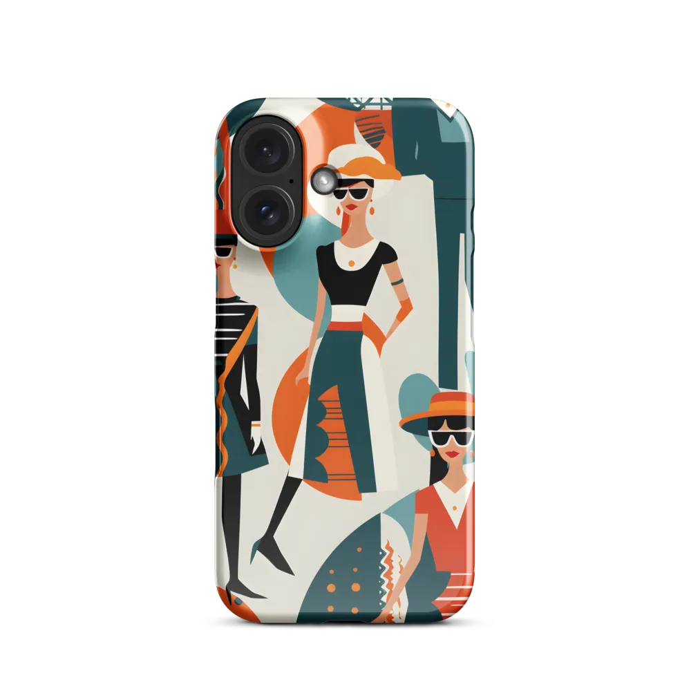 Chic Figures in Pop Art | Phone Case