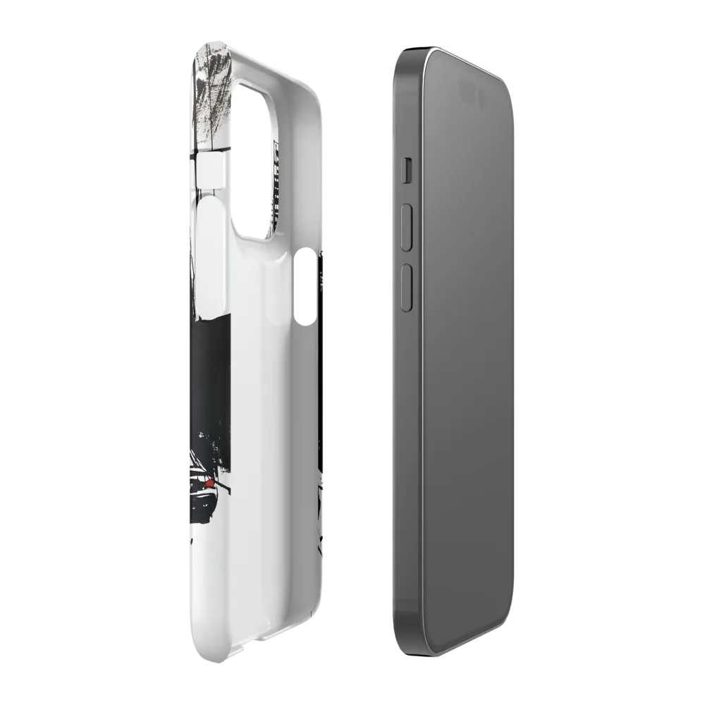 Urban Pulse: A Monochromatic Journey | Phone Case |  14 Pro | Snap Case | Matte