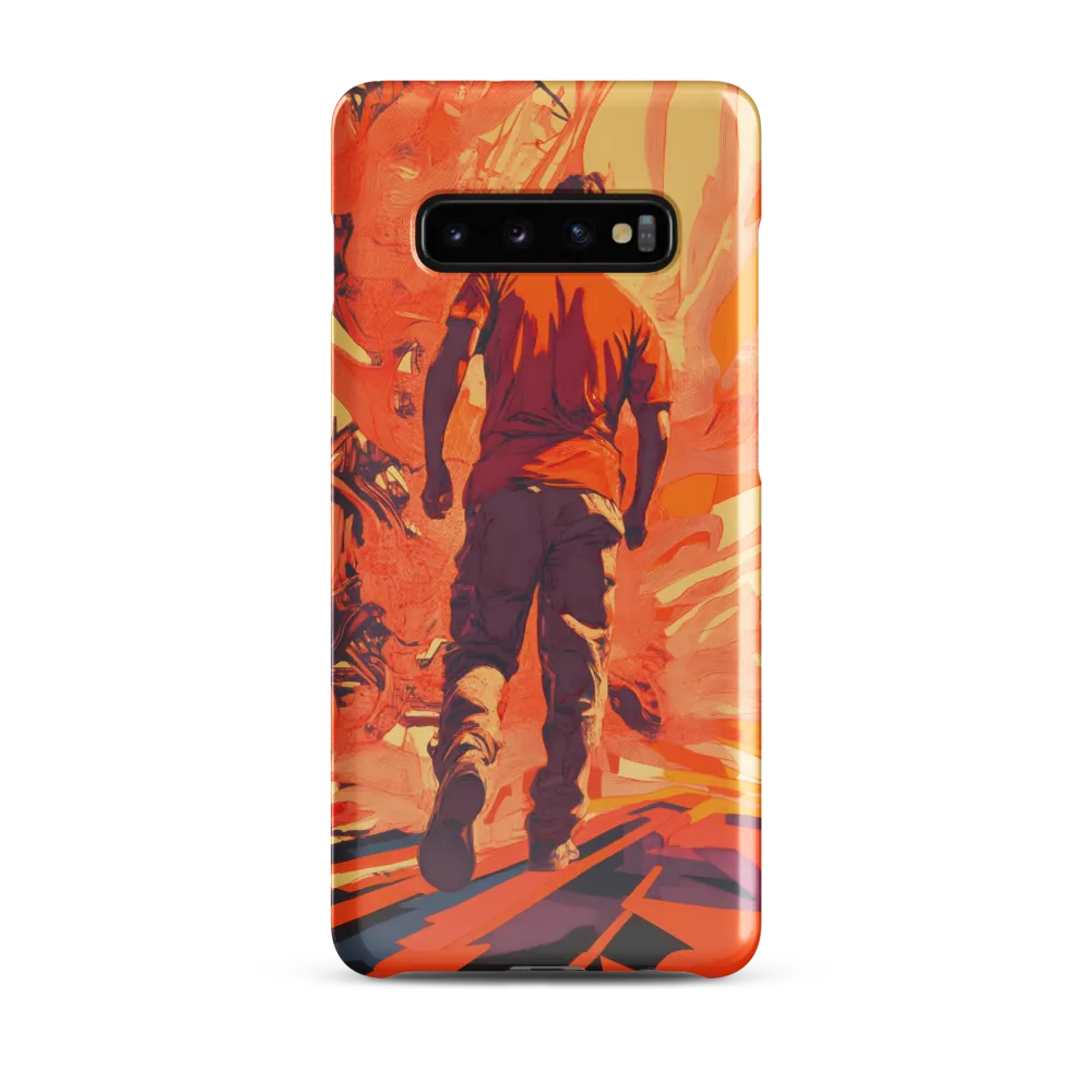 Into the Flames of Motion | Phone Case |  S10 Plus | Snap Case | Glossy