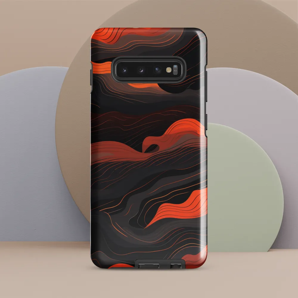 Dynamic Waves of Color | Phone Case |  S10 Plus | Tough Case | Glossy