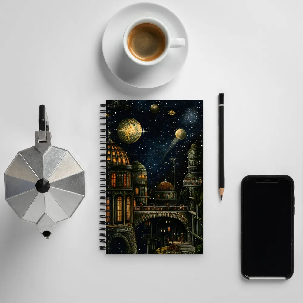 Celestial City: A Journey Through the Cosmos | Spiral Notebook